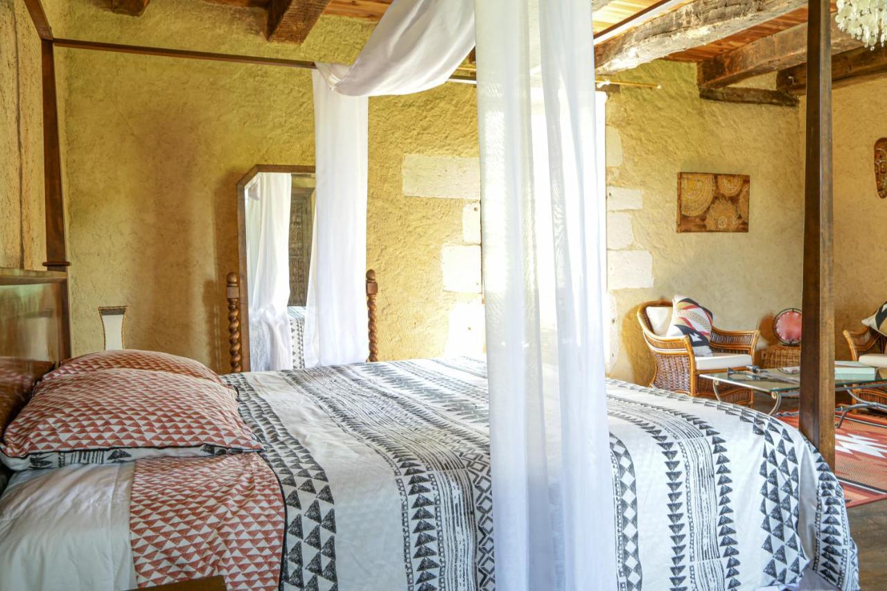 Bed and Breakfast Domaine Du Bourg Salon Exterior foto