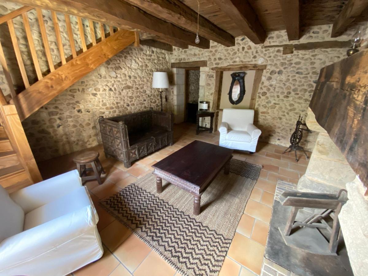 Bed and Breakfast Domaine Du Bourg Salon Exterior foto