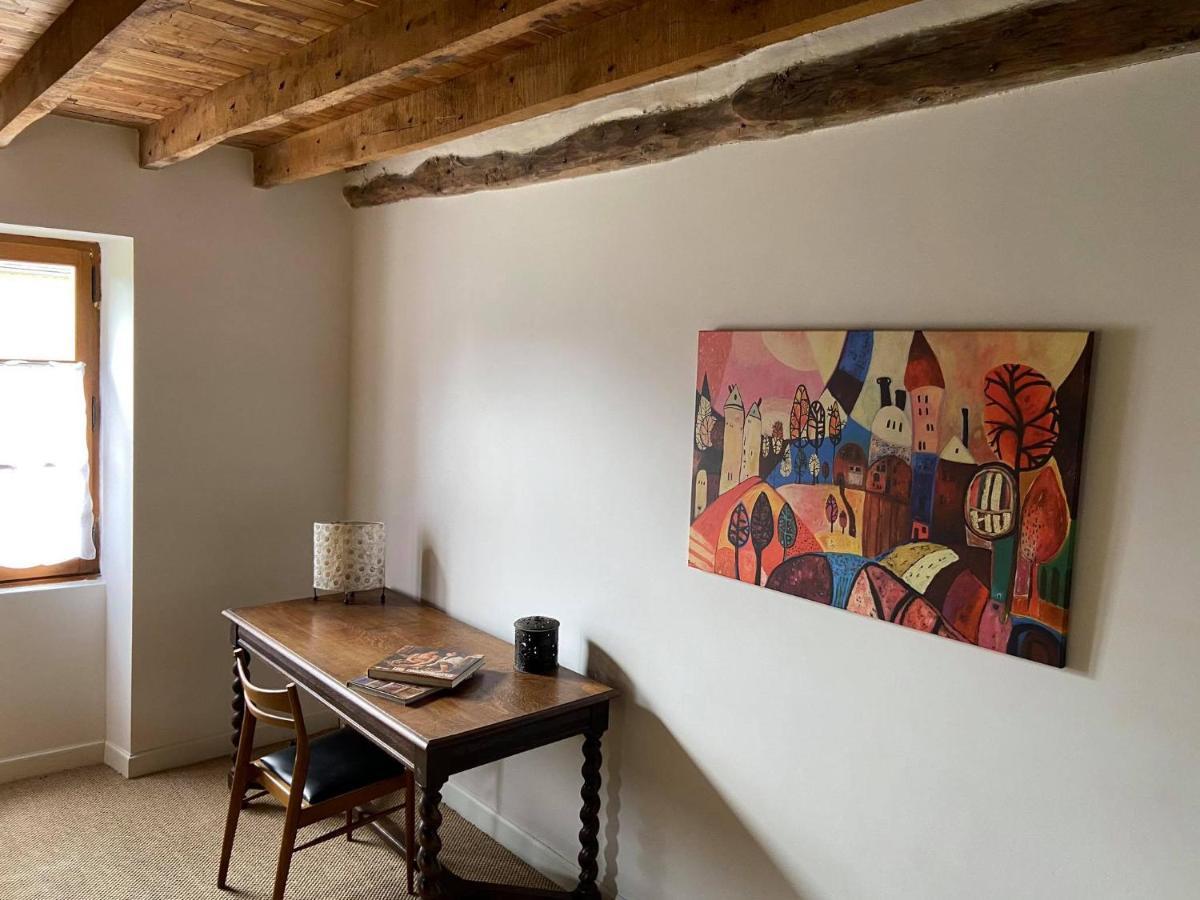 Bed and Breakfast Domaine Du Bourg Salon Exterior foto